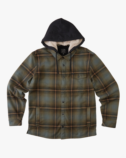 Furnace Bonded Hooded Flannel Shirt for Men