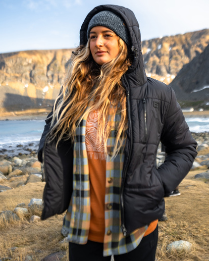 Transport - Hooded Puffer Jacket for Women | Billabong