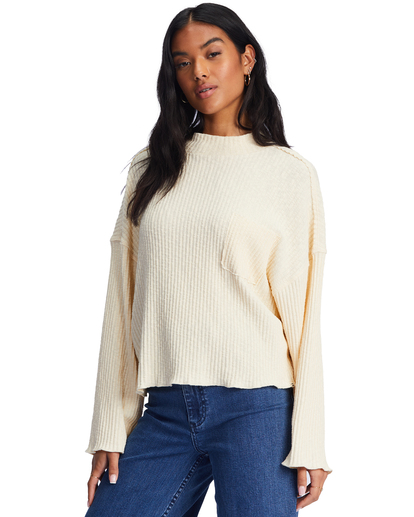 The Saturday - Rib Knit Top for Women  F3KT30BIF2