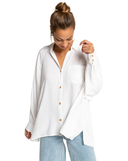 Isabel - Jacquard Long Sleeve Shirt for Women  F3TP07BIF2