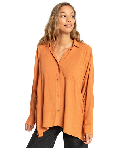 Isabel - Jacquard Long Sleeve Shirt for Women  F3TP07BIF2