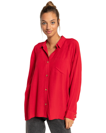 Isabel - Jacquard Long Sleeve Shirt for Women  F3TP07BIF2