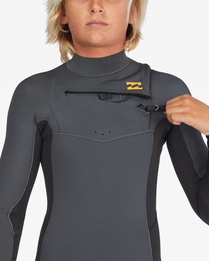 billabong, 4/3mm Absolute 2022 - Chest Zip Wetsuit for Boys 8 - 14, GRAPHITE (0579) 4/3mm Absolute 2022 - Chest Zip Wetsuit for Boys 8 - 14  F44B34BIF2