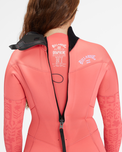 billabong, 4/3mm Synergy 2022 - Back Zip Wetsuit for Women, VINTAGE CORAL (0401) 4/3mm Synergy 2022 - Back Zip Wetsuit for Women  F44F38BIF2
