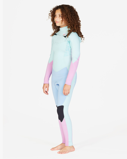 4/3mm Synergy - Chest Zip Wetsuit for Girls 8 - 14  F44G41BIF2