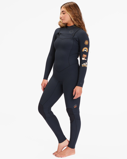 5/4mm Salty Dayz Natural 2022 - Chest Zip Wetsuit for Women  F45F20BIF2