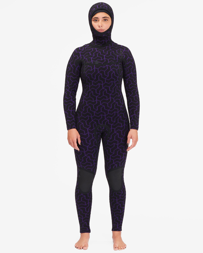 5/4mm Furnace Comp - Hooded Chest Zip Wetsuit for Women  F45F32BIF2