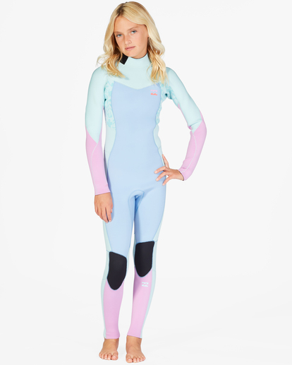 5/4mm Synergy - Back Zip Wetsuit for Girls 8 - 14  F45G42BIF2
