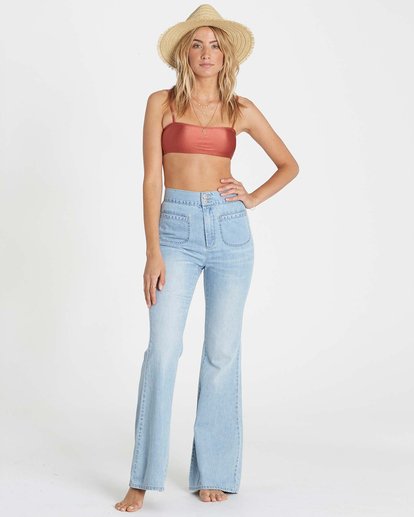 Dream On High Waisted Denim Jeans  H3PN01BIP8