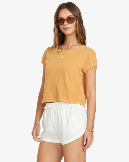 billabong, Road Trippin - Short à taille élastique pour Femme, SALT CRYSTAL (scs) Road Trippin - Elasticated Shorts for Women  J202EROA