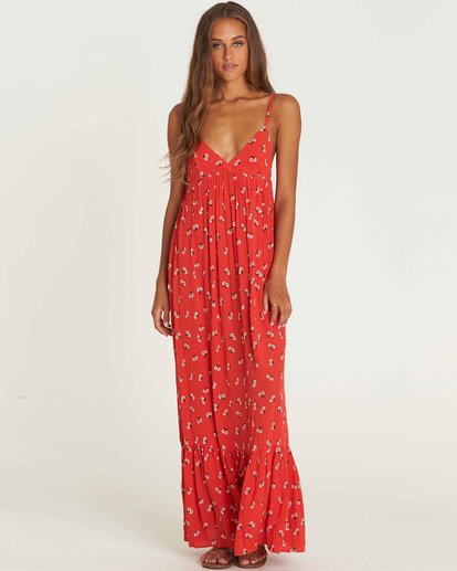 Flamed Out Maxi Dress  J3DR08BIS8
