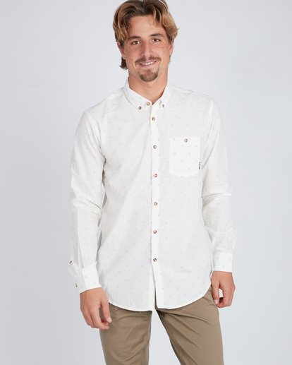 All Day Jaquard Long Sleeve Shirt  L1SH10BIF8