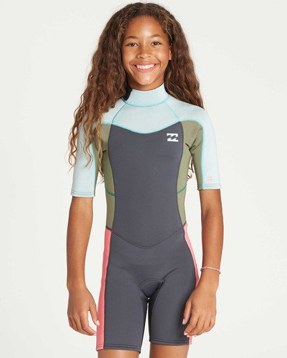 Girls' 2Mm Synergy Back Zip Springsuit  N42B07BIP9