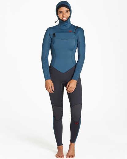5/4mm Furnace Synergy Hd GBS - Chest Zip Hood Fullsuit Wetsuit for Women  Q45G04BIF9