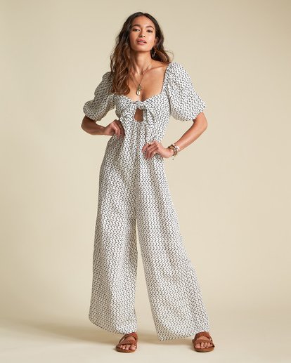 Shout It Up Printed Jumpsuit for Women Billabong