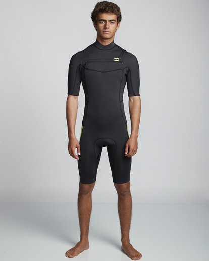 2/2mm Absolute FL - Short Sleeve Chest Zip Springsuit for Men  S42M70BIP0