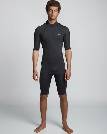 2/2mm Absolute FL - Short Sleeve Back Zip Springsuit for Men  S42M71BIP0