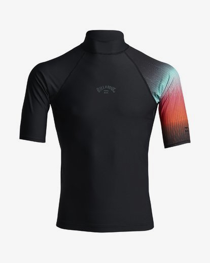 Contrast Printed - Short Sleeve UPF 50 Rash Vest for Men  S4MY06BIP0