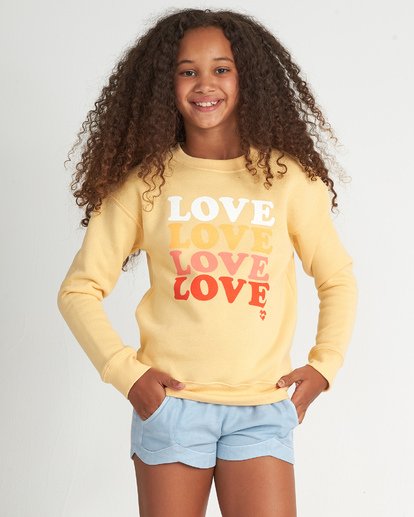 So Much Love Cr - Graphic Sweatshirt for Teen Girls  S8CR01BIP0