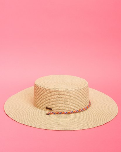 Under The Sun - Straw Boat Hat for Women  S9HT04BIMU