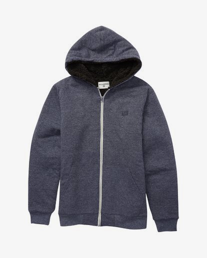 All Day Sherpa - Zip-Up Hooded Fleece for Boys  U2FL14BIF0