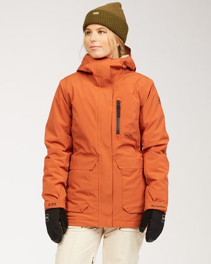 Billabong Women's Trooper STX Snowboard top Jacket - Sunset Red