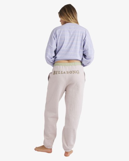 billabong, Since 73 The Original Vibes - Bas de sport taille élastique pour Femme, MULTI (mul) Since 73 The Original Vibes - Elasticated Tracksuit Bottoms for Women  UBJFB00140