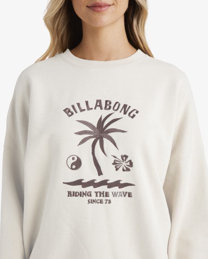 billabong, Surf Club Venice - Sweatshirt für Frauen, SALT CRYSTAL (scs) Surf Club Venice - Pullover Sweatshirt for Women  UBJFT00274
