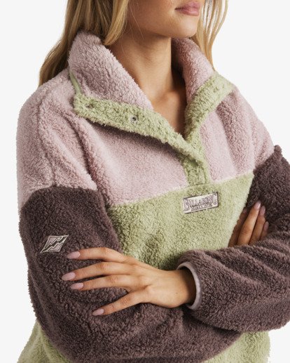billabong, Since 73 The Original Vibes - Polaire demi-zip pour Femme, MULTI (mul) Since 73 The Original Vibes - Half Zip Fleece for Women  UBJFT00290