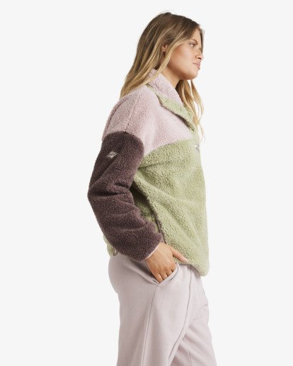 billabong, Since 73 The Original Vibes - Polaire demi-zip pour Femme, MULTI (mul) Since 73 The Original Vibes - Half Zip Fleece for Women  UBJFT00290