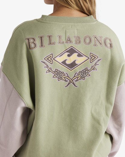 billabong, Since 73 The Original Vibes Kendall - Haut col rond pour Femme, MULTI (mul) Since 73 The Original Vibes Kendall - Crew Neck Sweatshirt for Women  UBJFT00305