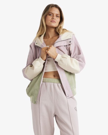 Since 73 Set The Tone Jacket - Hooded Corduroy Jacket for Women  UBJJK00173
