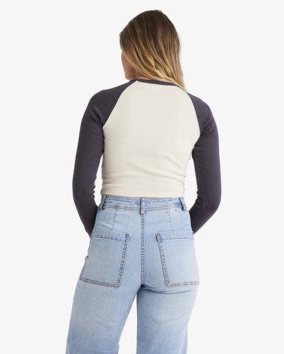 Bring The Sun Raglan - Long Sleeve Top for Women  UBJKT00288