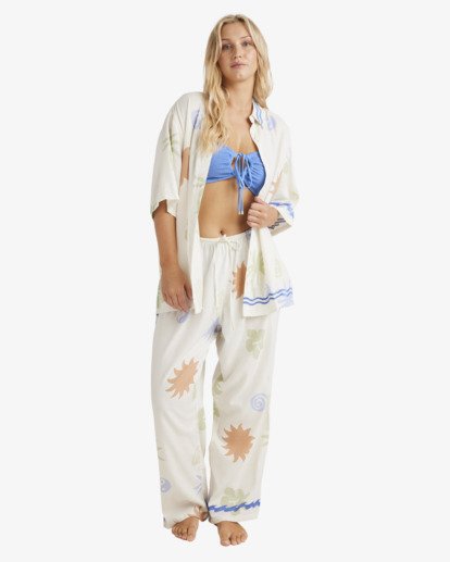 billabong, Sun Symbol - Hose mit elastischem Bund für Frauen, MULTI (mul) Sun Symbol - Elastic Waist Pants for Women  UBJNP00208