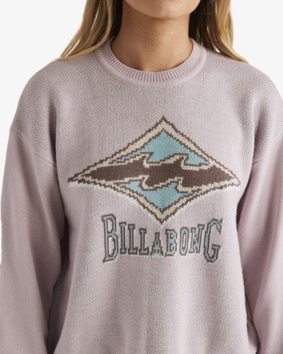 billabong, Since 73 The Original Vibes - Pull col rond pour Femme, HAZE (hze) Since 73 The Original Vibes - Crew Neck Jumper for Women  UBJSW00153