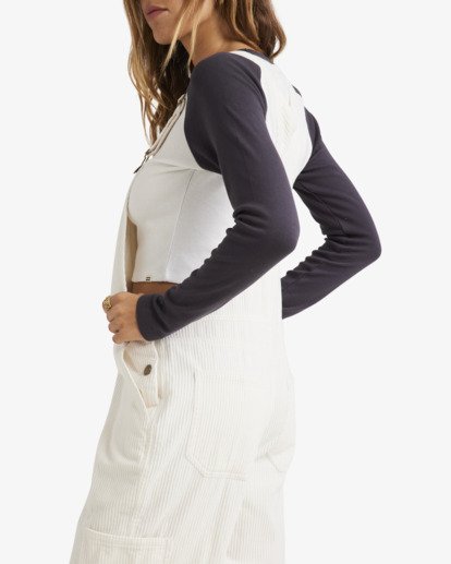 billabong, Leia - Salopette en velours côtelé pour Femme, SALT CRYSTAL (scs) Leia - Corduroy Dungarees for Women  UBJWD00369