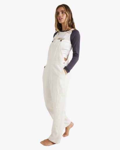 billabong, Leia - Salopette en velours côtelé pour Femme, SALT CRYSTAL (scs) Leia - Corduroy Dungarees for Women  UBJWD00369