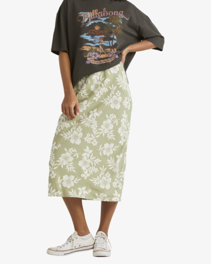 Dusk Dreamin Dream - Printed Midi Skirt for Women  UBJWK00156