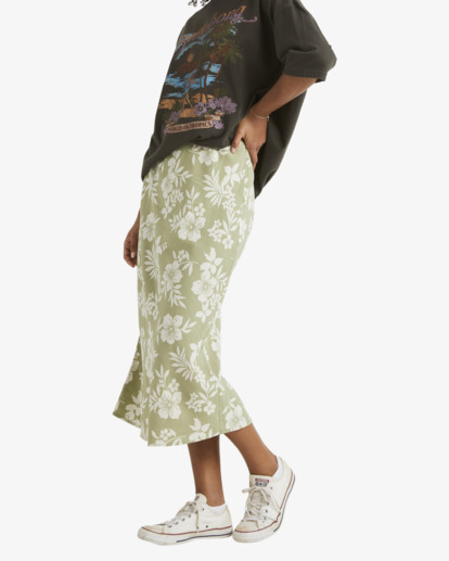 Dusk Dreamin Dream - Printed Midi Skirt for Women  UBJWK00156