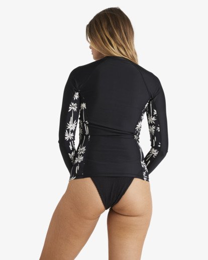billabong, Sunset Canyon Off Shore - Long Sleeve Rash Vest for Women, BLACK (blk) Sunset Canyon Off Shore - Long Sleeve Rash Vest for Women  UBJWR03080