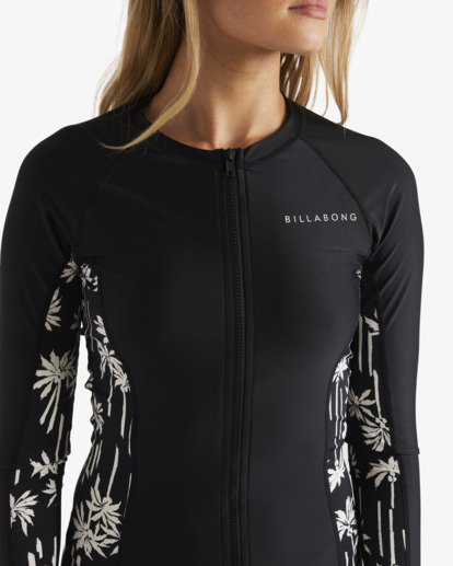billabong, Sunset Canyon Off Shore - Long Sleeve Rash Vest for Women, BLACK (blk) Sunset Canyon Off Shore - Long Sleeve Rash Vest for Women  UBJWR03080