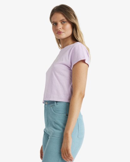 billabong, Miles Away - Kurzärmliges T-Shirt mit Screen-Print für Frauen, AMETHYST SMOKE (ams) Miles Away - Short Sleeve T-Shirt for Women  UBJZT00518