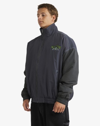 billabong, Occy Dawn - Vintage Style Surf Coach Jacket for Men, NAVY (nvy) Occy Dawn - Vintage Style Surf Coach Jacket for Men  UBYJK00130