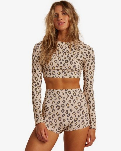 Sweet Sands - Long Sleeve UPF 50 Cropped Rash Vest for Women  W3GY04BIP1