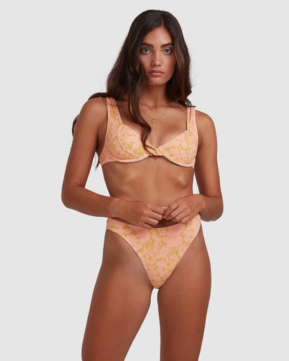 billabong, Summer Sun Havana - High Waisted Bikini Bottoms for Women, CORAL (2171) Summer Sun Havana - High Waisted Bikini Bottoms for Women  W3SB97BIP1
