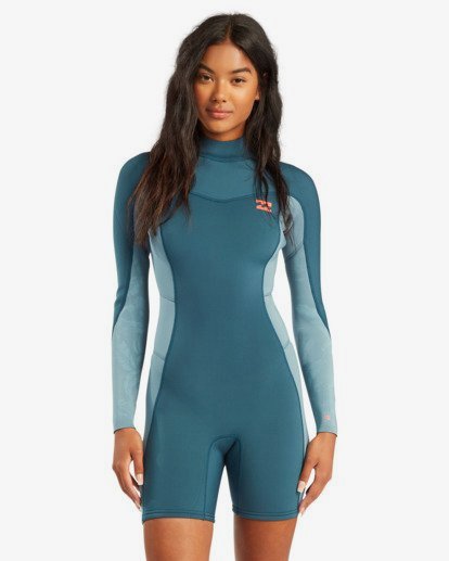 2/2mm Synergy - Long Sleeve Back Zip Springsuit for Women  W42G58BIP1