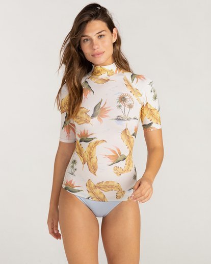 Surf Capsule - Short Sleeve UPF 50 Rash Vest for Women  W4GY58BIP1