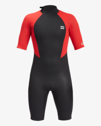 2 2/2mm Intruder - Back Zip Wetsuit for Boys 8 - 14 Red 042B19BIP0 Billabong