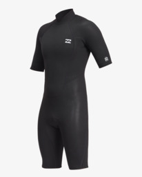 0 Intruder 2/2mm - Back Zip Springsuit for Men Black 042M19BIP0 Billabong