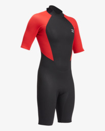 3 Intruder 2/2mm - Back Zip Springsuit for Men Red 042M19BIP0 Billabong